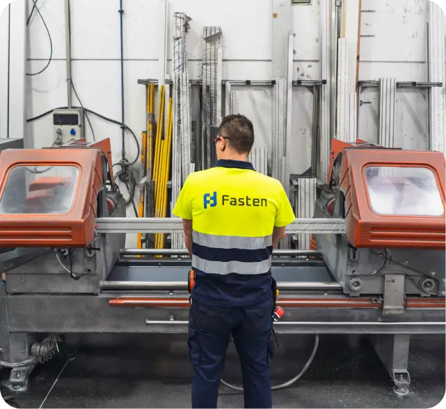 Una máquina trabajando