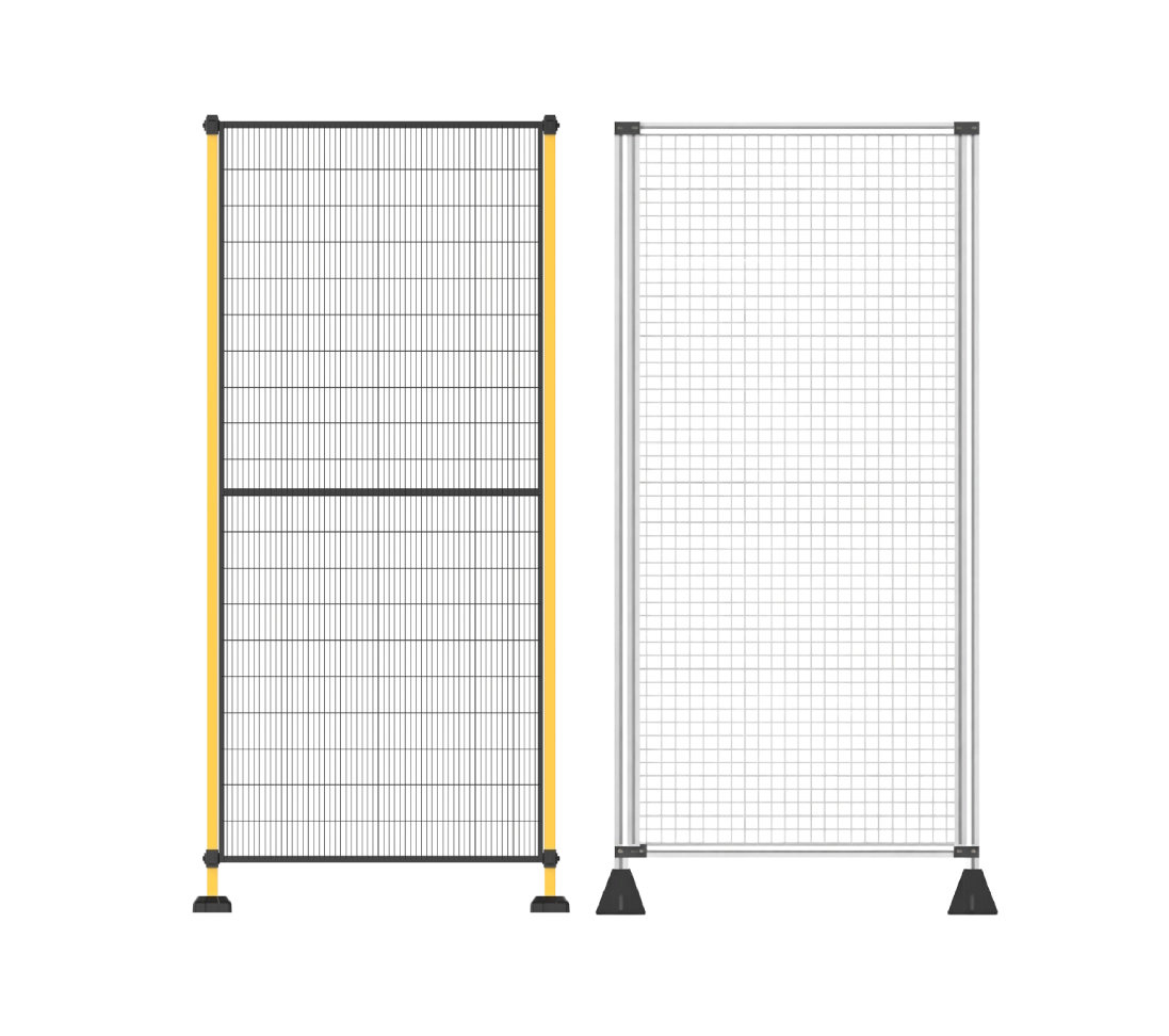 Vallados de acero de metal y aluminio